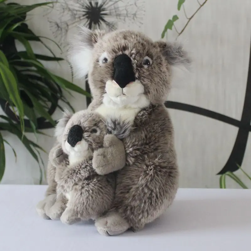 

Big Plush Toy Soft Children Present Real Life Plush Mother and Baby Koalas Doll Toys Store