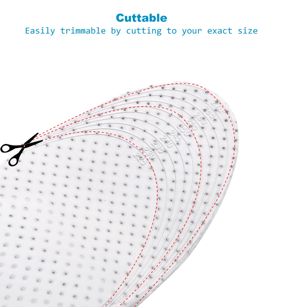  Soumit Men Women Height Increase Insoles Memory Foam Air Elevator Insole Cushion Heel Insert Pads L