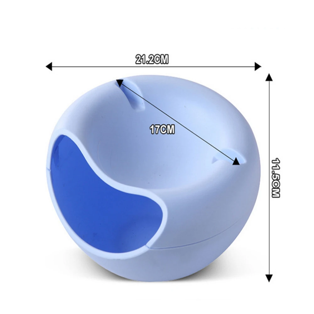 Миски для ленивых подруги Пластик двухслойной сухие фрукты конфеты хранения панель обшивки блюда поддон с подставка для мобильного телефона
