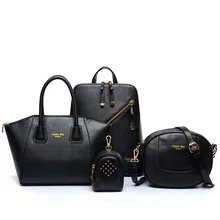 Women leather Bag 2016 New package four-piece set purses and handbags shoulder bag messenger bags high end leather women handbag