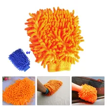 beler Car Cleaning Chenille Fiber Glove Washing Mitt Towel Gloves Duster Home Household Kitchen for VW
