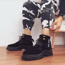 Мужские ботинки martin в новом стиле; коллекция года; высокие зимние мужские ботинки; зимние ботинки с ворсистой подкладкой; модные ботинки в британском стиле в стиле милитари