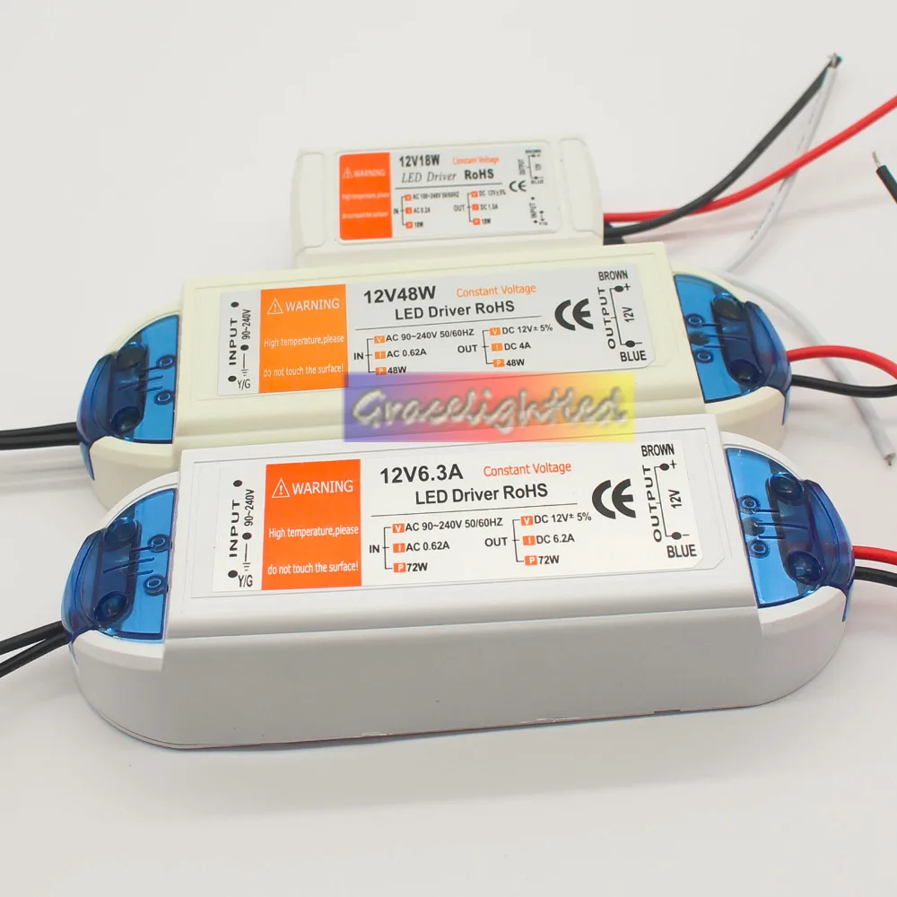 Драйвер светодиодный светодиодного освещения 12 В 18 100 Вт 110 220 в перем. Тока|adapter for