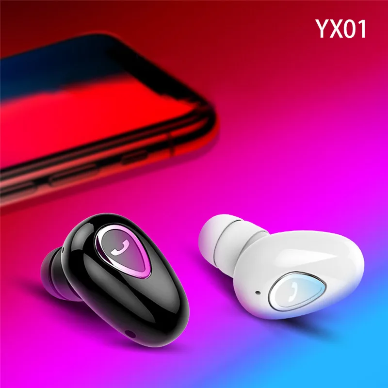 

YX01 Bluetooth Headset New Arrival High Performance Wireless In-Ear Mini Sports Stealth Stereo New Mini Bluetooth 4.1 Headset