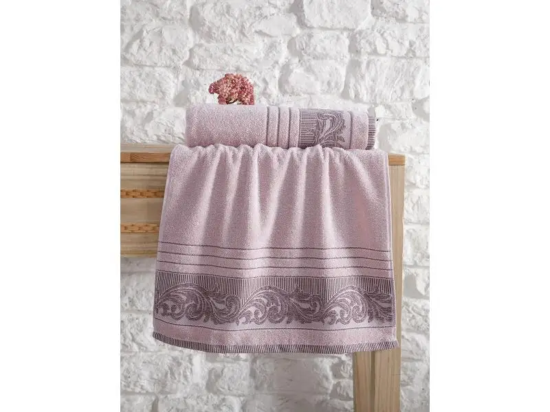 Полотенце банное KARNA, MERVAN, 70*140 см, пудра