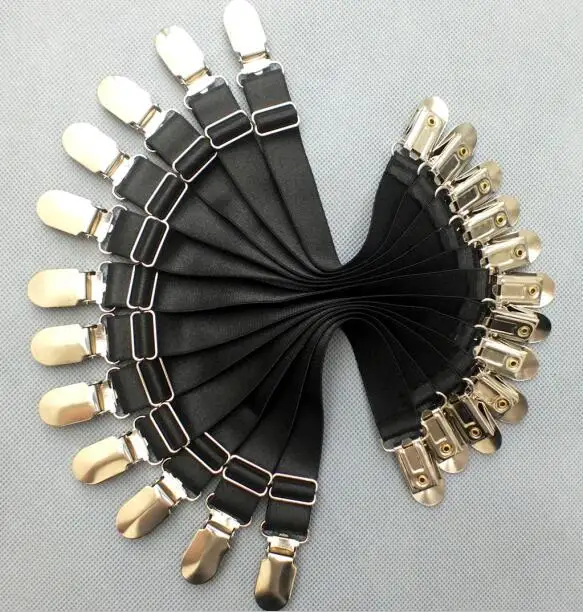 WJ084 Two Side Black Комплект из 4 предметов! Harajuku сексуальный панк готический металлический зажим для ног Подвязки Пояс для чулок носки женские белые черные эластичные подвязки зажимы для чулок - Цвет: WJ084 Two Side Black