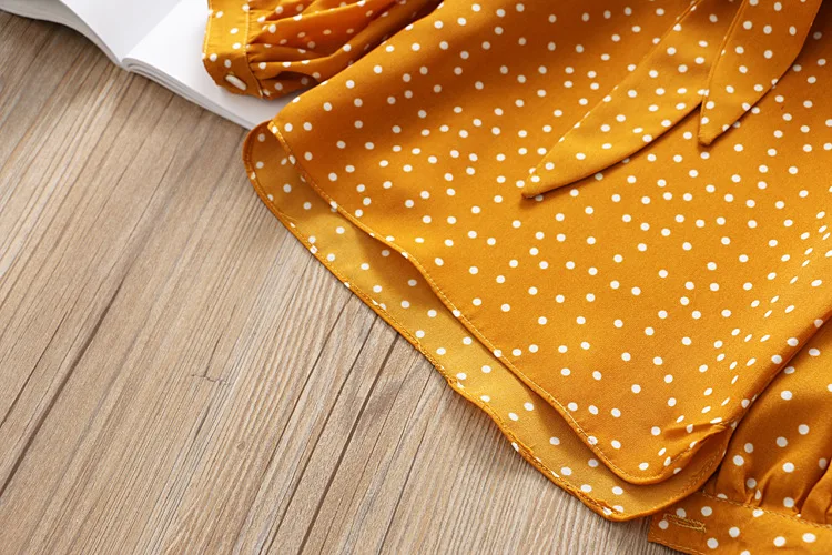 Camisas para Bebê Meninas Chiffon Camisa Blusa Vinho Vermelho Dot Manga Longa Primavera Menina Básico Roupas 2020 Crianças Bonito Topos 31 Home & Garden