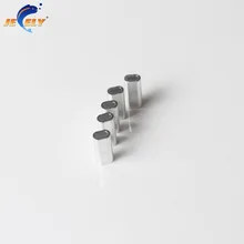 100 шт пакет 1,0 мм-4,0 мм Одиночная алюминиевая ОБЖИМНАЯ трубка для подводной охоты длинная Леска рыболовная нейлоновая леска