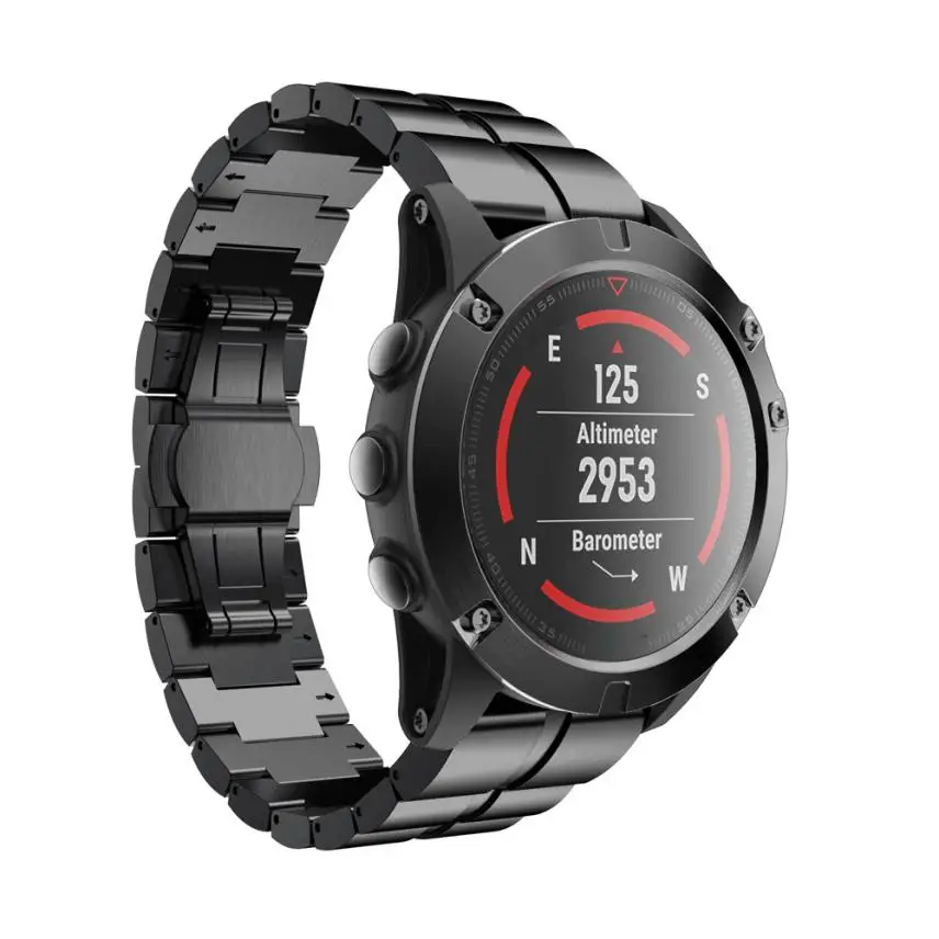 Подлинный Браслет Из Нержавеющей Стали Quick Release Fit ремешок для Garmin Fenix 5X gps fenix3/fenix3 HR Смарт-часы 9,11