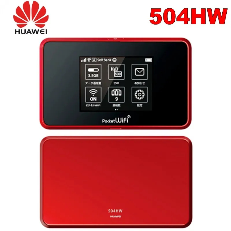 Разблокированный huawei 4g wifi роутер Портативный 4g Карманный WiFi 504HW 4g mifi роутер с sim-картой wifi мобильный 4G LTE Cat6 Мобильная точка доступа