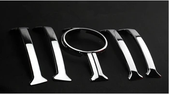 

2018 2016 2017 5pcs ABS Chrome Front Hood Grille Around Cover Trim For Toyota Prado Fj150 2014 2015