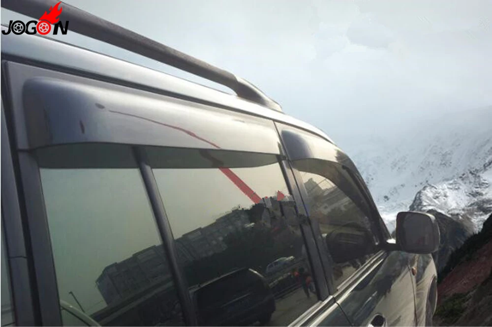 Для Toyota Land Cruiser LC100 FJ100 2003-2007 оконные козырьки от солнца, дождя, вентиляционные козырьки, защита от ветра, 4 шт