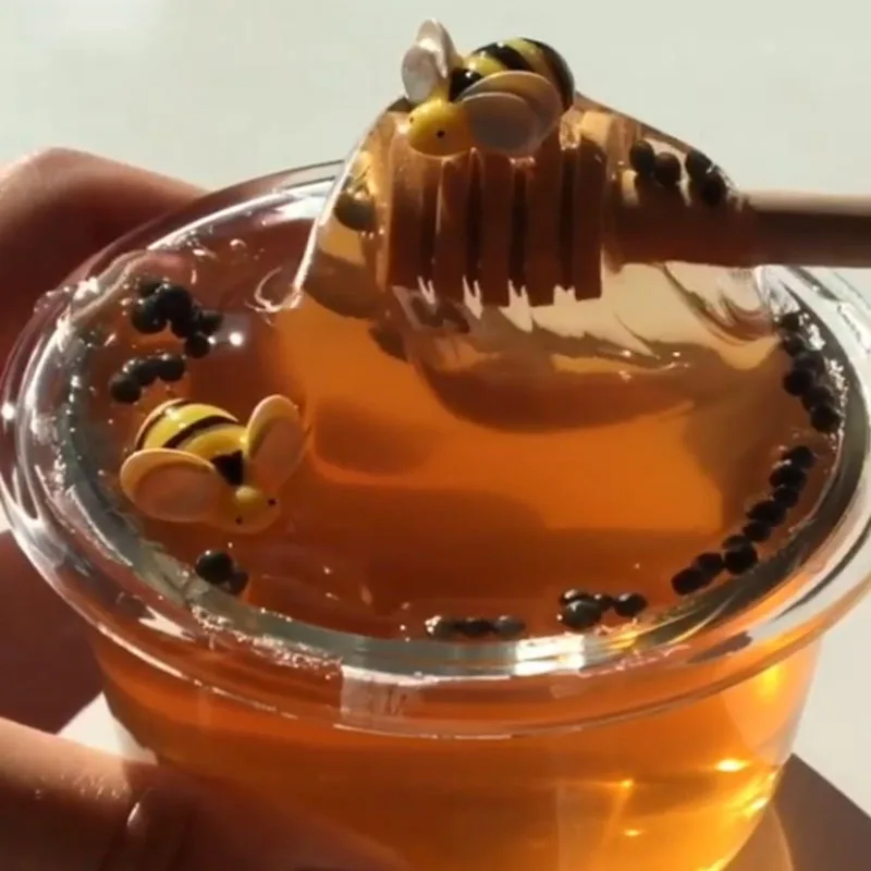 

Slime Honey Bee Clear Polymer Clay Modeling Slime Children DIY Toy Plasticine Antistress Mud Charms Colorful Slime Supplies