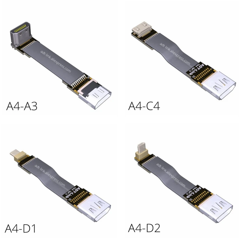 Удлинитель кабеля HDMI 2 0 Micro Mini штекер-гнездо 10 см/20 см/30 см/50 см/1 м удлинитель для