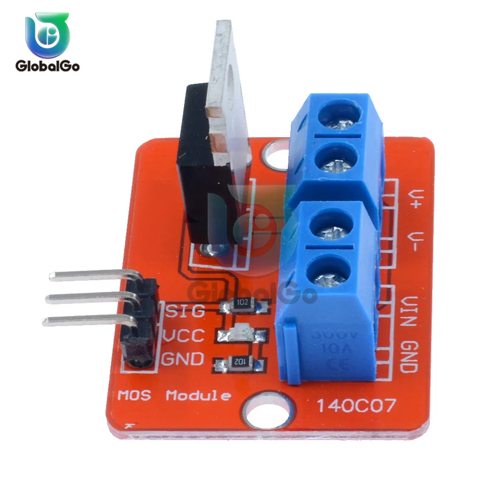 IRF520-MOSFET 0-24 в топ Mosfet Кнопка IRF520 драйвер MOS модуль для Arduino MCU ARM для Raspberry pi PWM затемняющий светодиодный