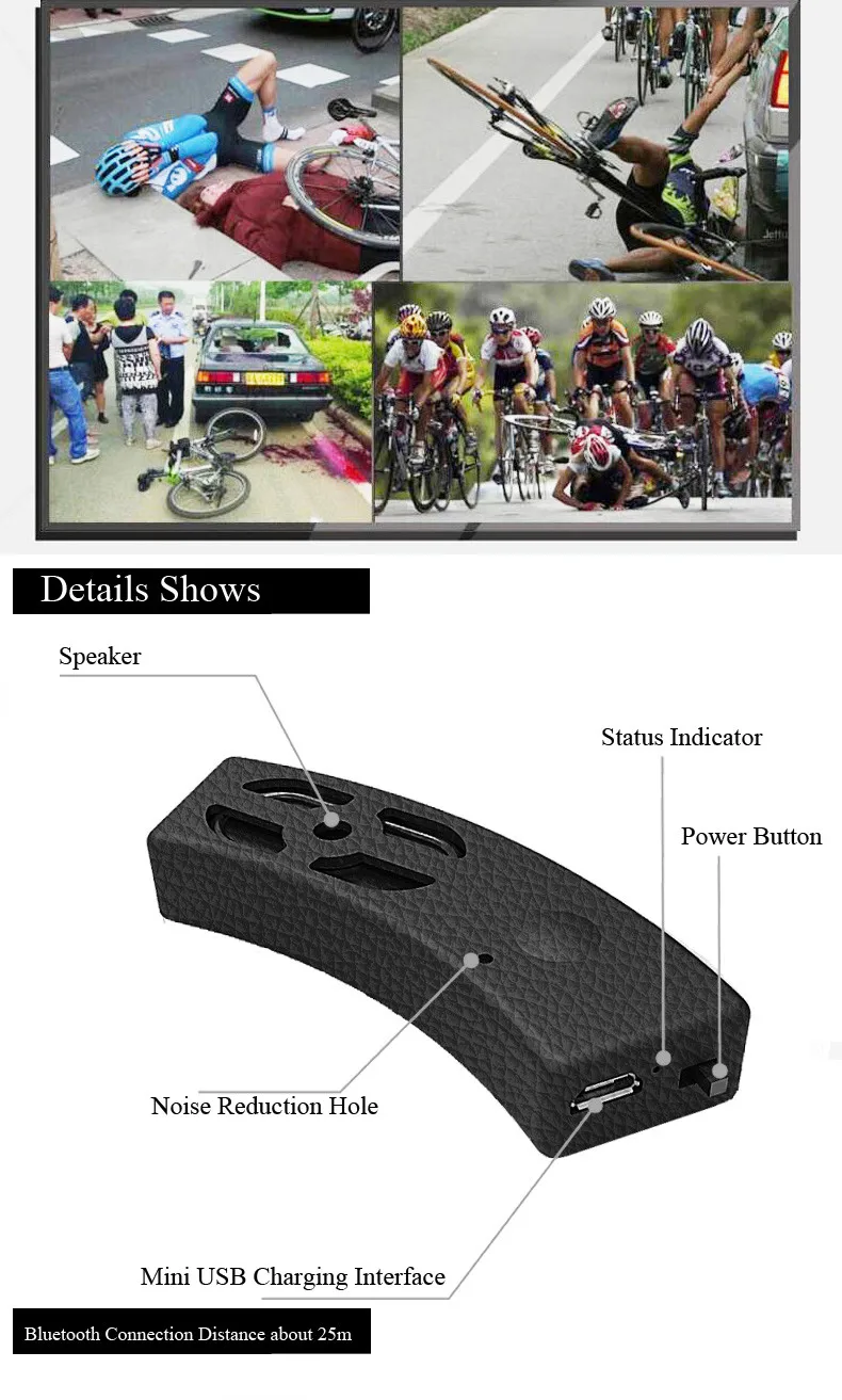 RockBros езда на велосипеде аксессуары для шлема аудио Музыка играть громкой связи Велоспорт езда шлем запчасти голосовая навигация Функция