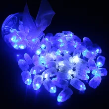 50 шт./лот Белый светодиодный воздушный шар светильник s для бумажный фонарь воздушный шар светильник синий теплый белый Мини светодиодный s лампы для украшения свадебной вечеринки