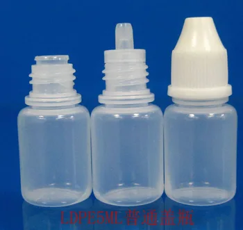 

100/lot 5ml liquid container for drops/essential oil/screw cap
