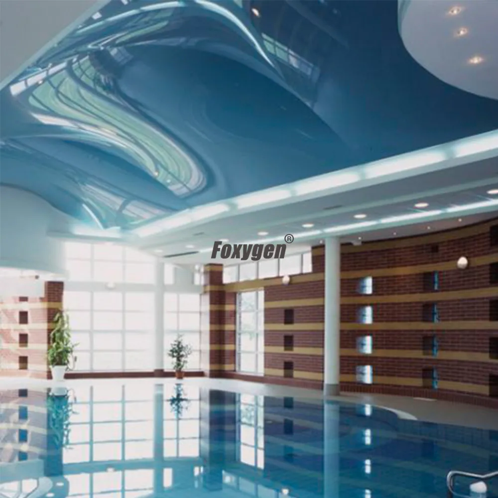 swimming pool ceiling decor 3D digital UV printed pvc