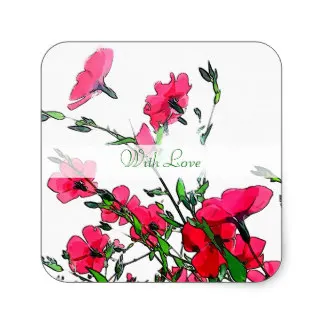 

3.8cm Pretty Customizeable Floral Stickers