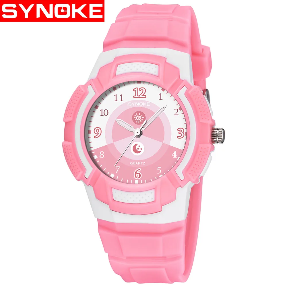 SYNOKE Sport Children Quartz Watch 50M Waterproof Swimming Kids Wristwatches Quartz watch Boy