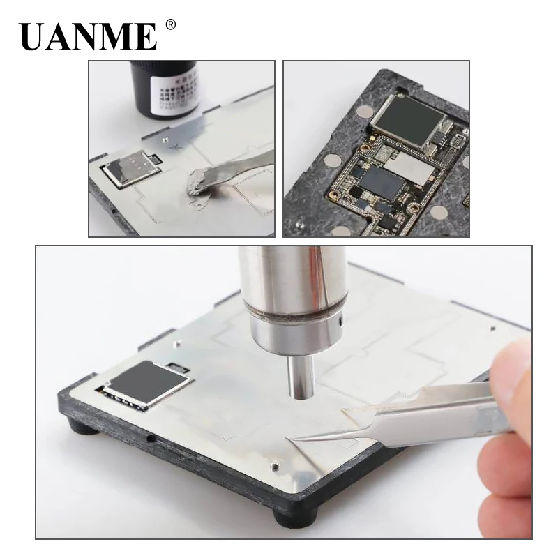 UANME MIJING ZX12 PCB holder fixture Motherboard IC Chip Ball Soldering Station for iPhone X UANME MIJING ZX12 PCB holder fixture Motherboard IC Chip Ball Soldering Station for iPhone X