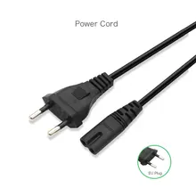 Venta caliente En Europa 2 Prong Cable Cable de Alimentación de LA UE para Francia Suiza Rusia Accesorios de Ordenador Portátil fuente de Alimentación de 2 Pines Cables