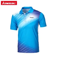 2017 Original Kawasaki Brands Men Polo Shirts Short Sleeve Quick Dry Polyester Mens Tennis T-Shirt Sports Clothing ST-171012