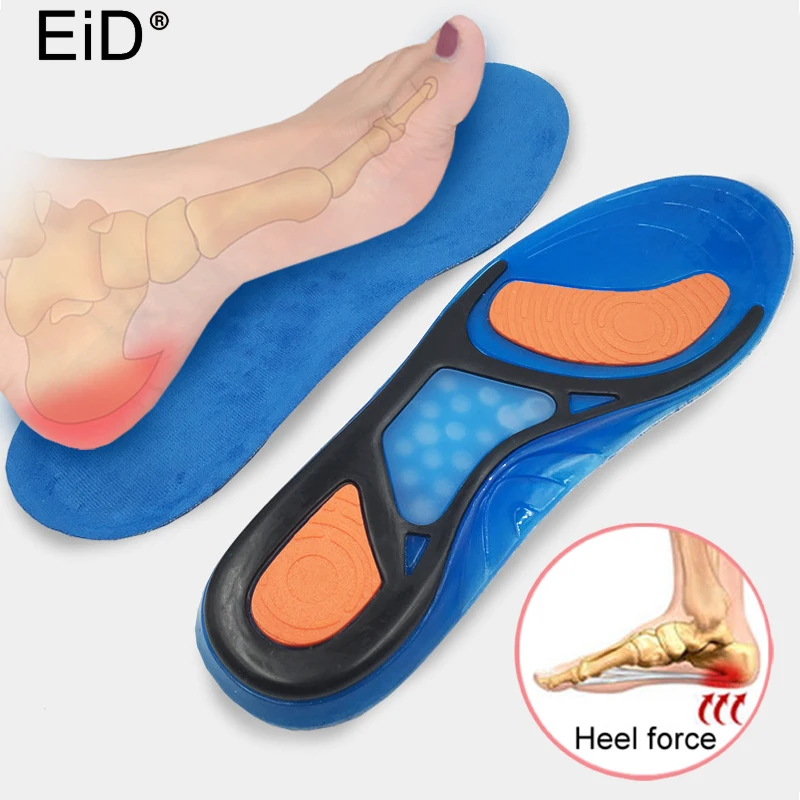 

silicon gel orthotic Insoles sport Insoles foot care for plantar fasciitis heel spur shock pads arch Running orthopedic insole