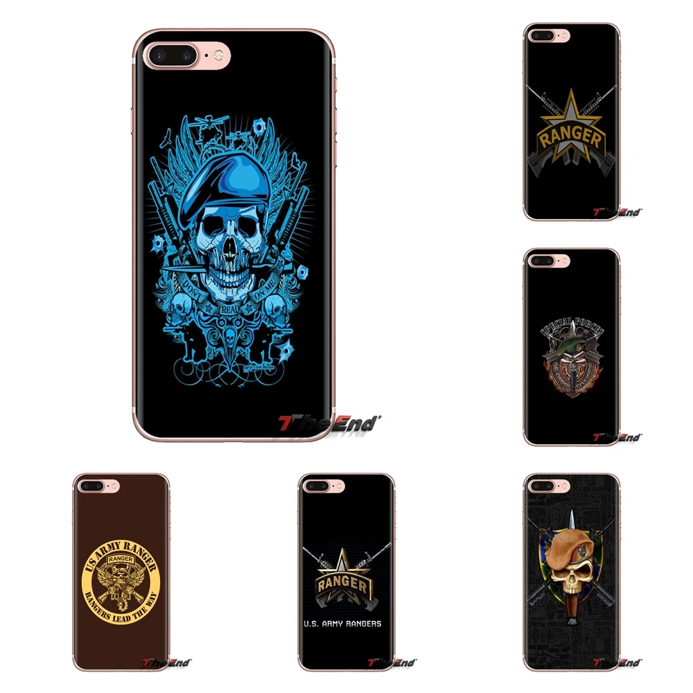 United States U.S. Army Rangers Logo TPU Transparent Cover For iPod Touch Apple iPhone 4 4S 5 5S SE 5C 6 6S 7 8 X XR XS Plus MAX |