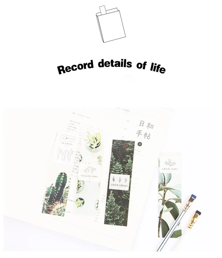 30 шт./кор. красивые пейзажи закладки бумага клип для книги корейский забавные рекламные подарки для школы и офиса питания подарок