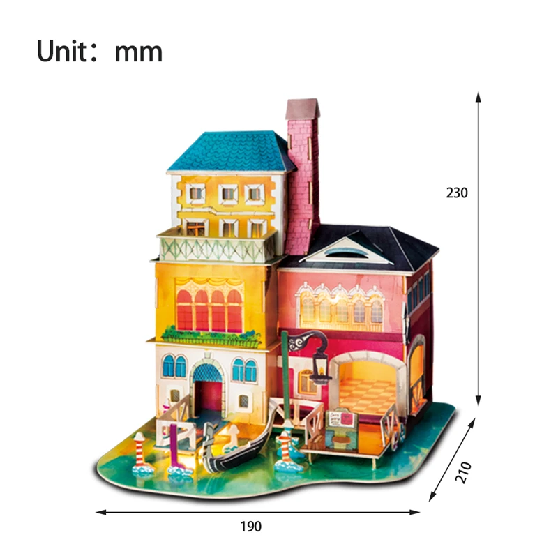 Robotime DIY деревянный городской пазл аксессуары для дома украшение стола фигурка миниатюрный кукольный домик наборы подарок для гостиной комнаты для девочек SJ