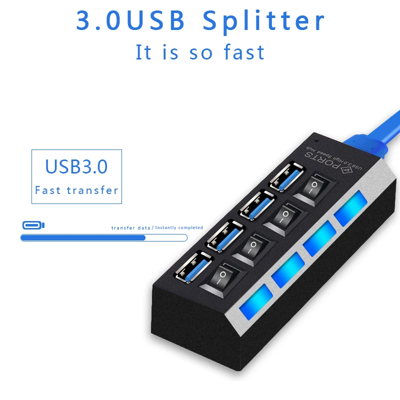 NEO STAR 60cm USB 3.0 Hub Gadget With 4 Ports On/Off Switch high speed usb hub 3.0 USB Splitter HUB for PC/laptop NEO STAR 60cm USB 3.0 Hub Gadget With 4 Ports On/Off Switch high speed usb hub 3.0 USB Splitter HUB for PC/laptop
