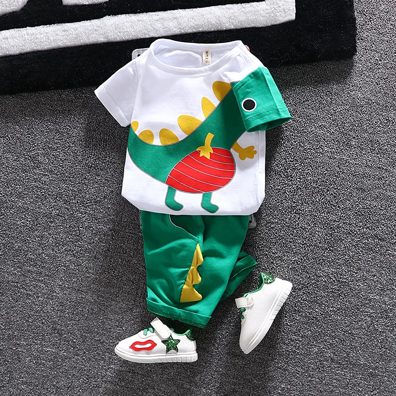 

Hot Sale! 2019 Summer Style Children Clothing Sets Tops + Shorts =2 Pcs Set Boys Girls T Pants Sports Suit Kids Clothes