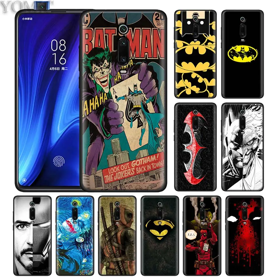 

VENOM ironman Batman Joker Black Case for Xiaomi Redmi K20 Pro Note 7 5 6 Pro Redmi 6 7 6A 7A 4X 5 Plus Y3 GO Silicone Soft Case