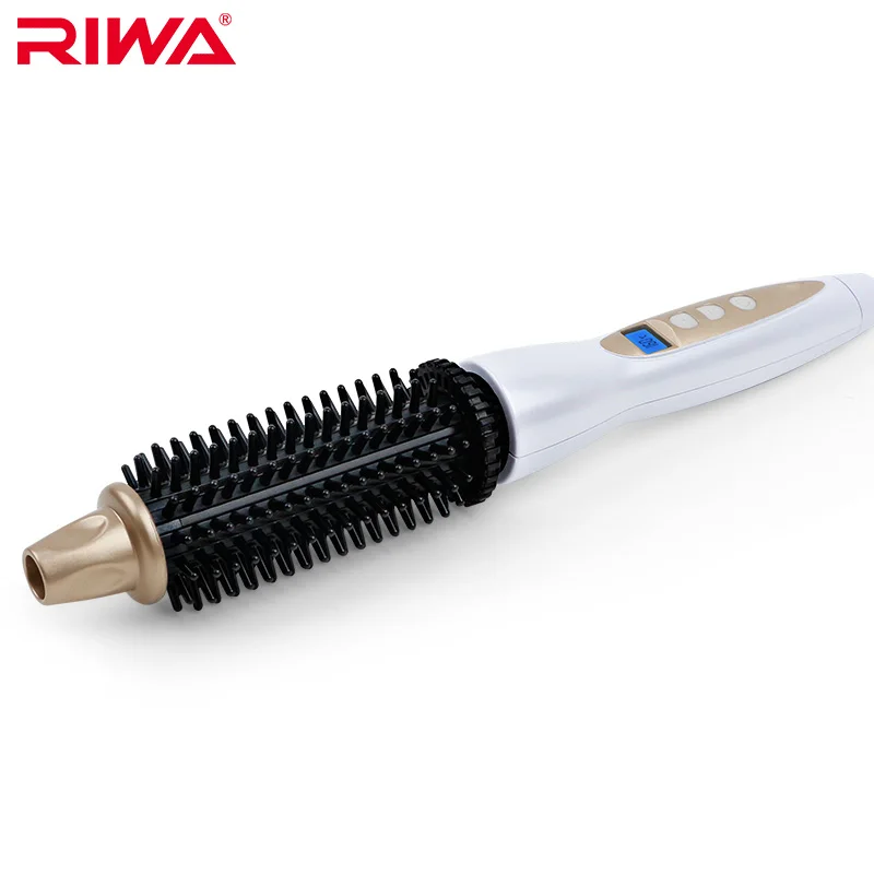 

Riwa Z4-1 LCD display intelligent control temperature hot electric coil comb Multifunctional curler straightener Marcel tools