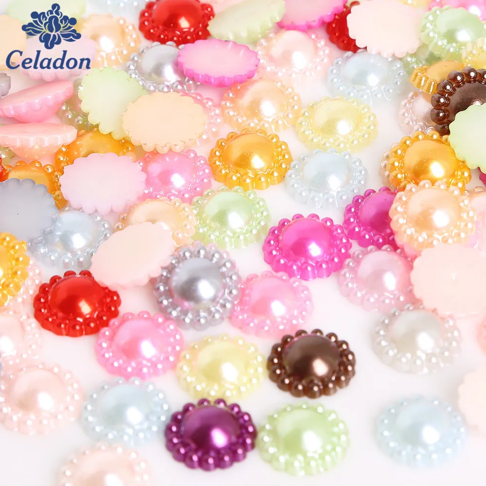 Полукруглые бусины из искусственного жемчуга 50 шт./лот 12 мм|pearl half|pearls half roundbeads beads