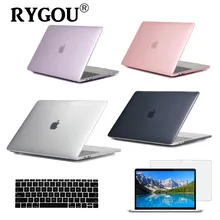 Кристально чистый жесткий чехол для Apple Macbook Air Pro retina 11 12 13 15 дюймов чехол для ноутбука s для Mac Book 11,6 13,3 15,4 дюймов Чехол