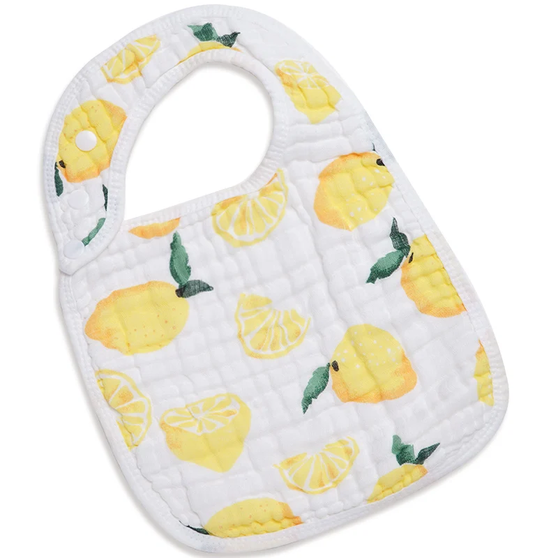Хлопковые водонепроницаемые детские нагрудники одежда для новорожденных нагрудник для кормления слюнявчик для полотенец мягкая бандана нагрудники шарф детские вещи - Цвет: lemon