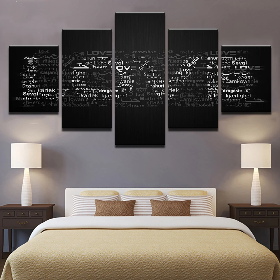 Tableau Sur Toile Avec Citations D Amour 5 Pieces Cadre Imprime Hd Aliexpress Tableau Sur Toile Avec Citations D Amour 5 Pieces Cadre Imprime Hd Aliexpress