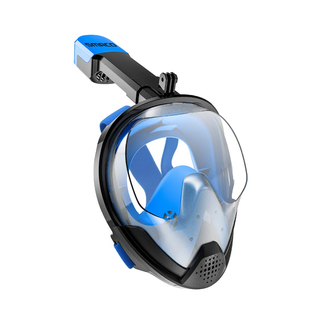 

Snorkel Mask Full face wide view Panoramic Anti-Fog Anti-Leak Foldable Storage Snorkel Set With GoPro Mountfor Adults Youth Kid