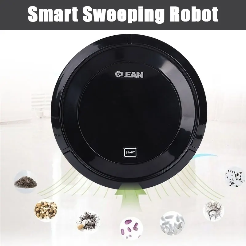 

2019 Drop Shpping Automatic Smart Vacuum Cleaner Auto Cleaning Robot Rechargeable Electric Vacuum Cleaners Auto Sweeping Robot