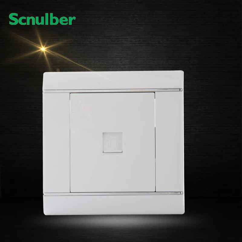 RJ11 landline female 4p 4 pin phone line telephone wall switch panel