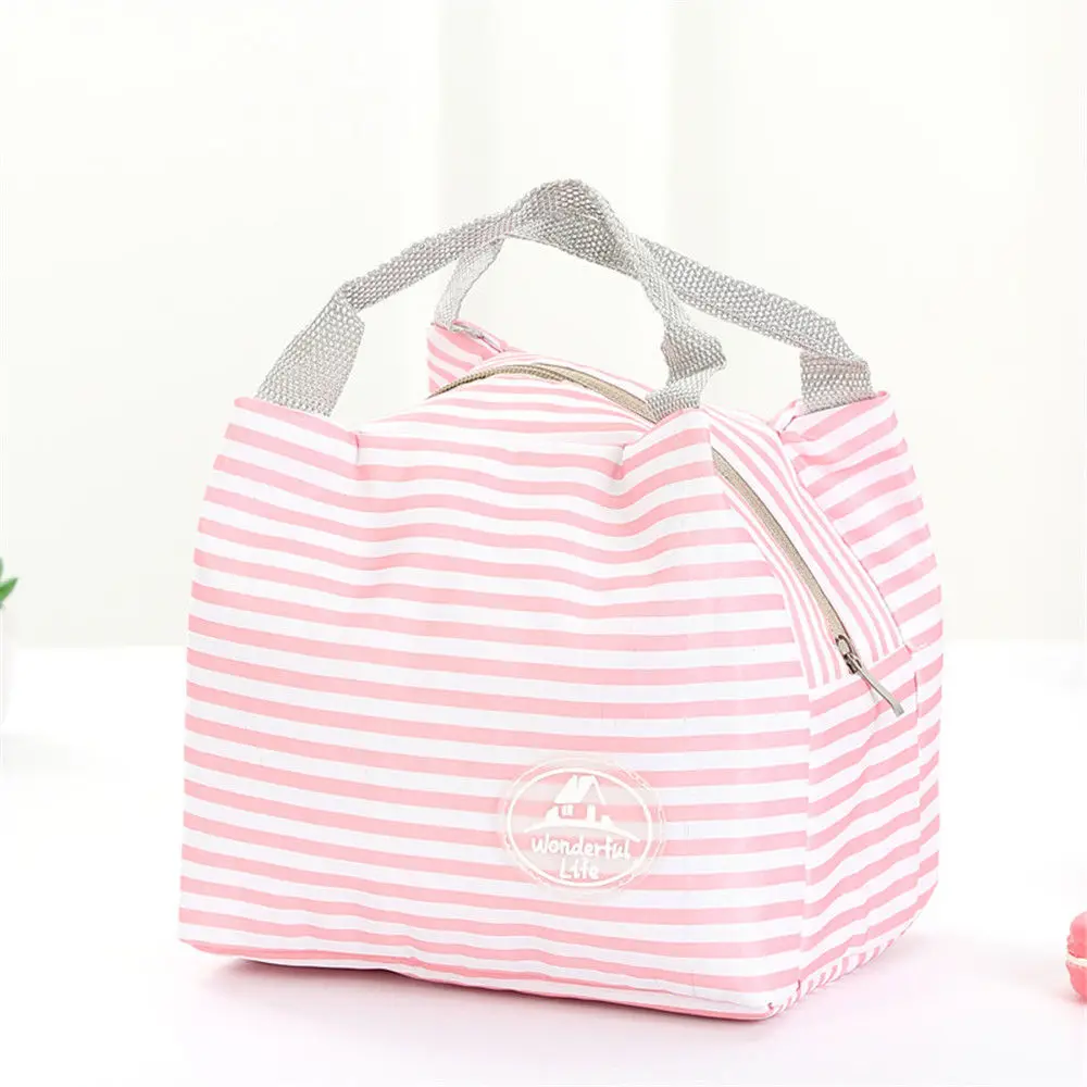 Новое прибытие Портативный изолированный Водонепроницаемый охладитель Ланч Carry Tote сумки для обеда - Цвет: Pink2