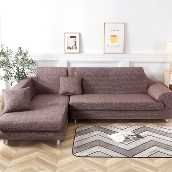 

L shape sofa covers spandex sectional sofa corner couch cover slipcovers elastic for living room 1/2/3/4 seat sofa chair cover