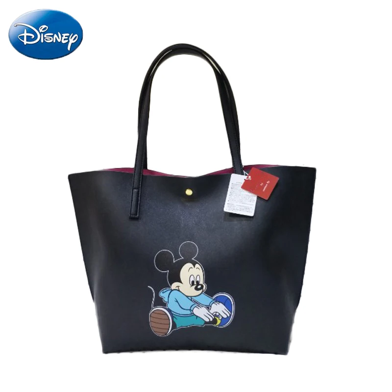 Disney/новые женские сумки с Микки и Минни из натуральной кожи, кошелек принцессы для девочек, Мультяшные сумки на плечо, курьерские дорожные сумки, плюшевый рюкзак