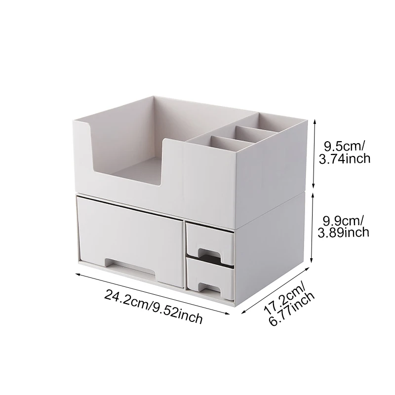 Multi Layer Drawer Makeup Organizer Women Cosmetic Jewelry Lipstick Make Up Brush Container Dressing Table Sundries Storage