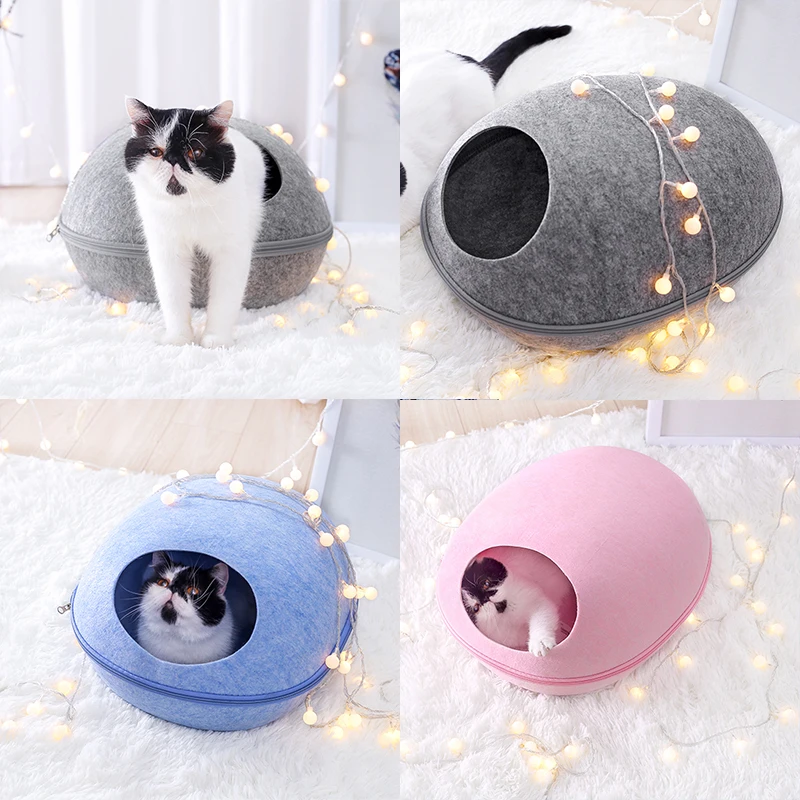  Hoopet Cat House Pet Cat Bed Round Kitten Hole House Bench for Dog Puppy Cat Home Nest Pet Supply C