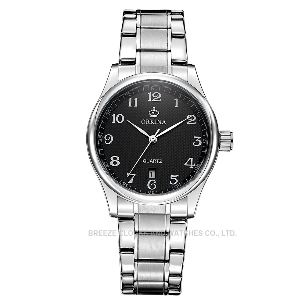 MG. ORKINA классические дизайнерские часы, повседневные мужские часы с кожаным ремешком, японский кварцевый механизм, Авто Дата, Horloges Mannen