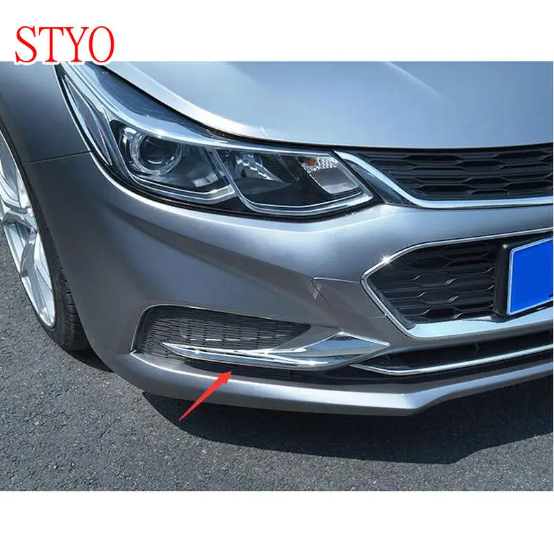Автомобильная крышка противотуманной фары STYO ABS Хромированная передняя для Chevrolet
